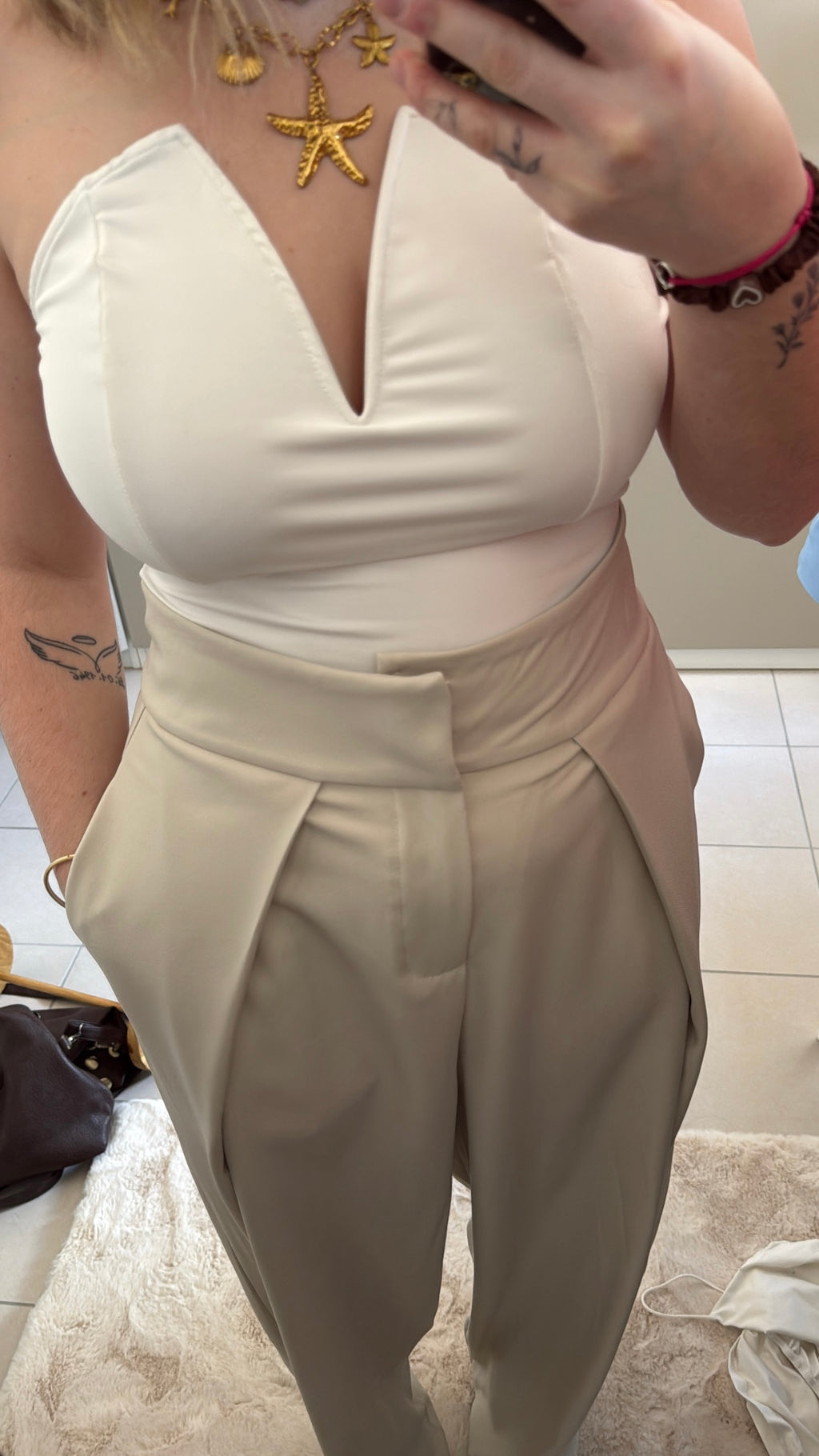 Pantalon à pinces