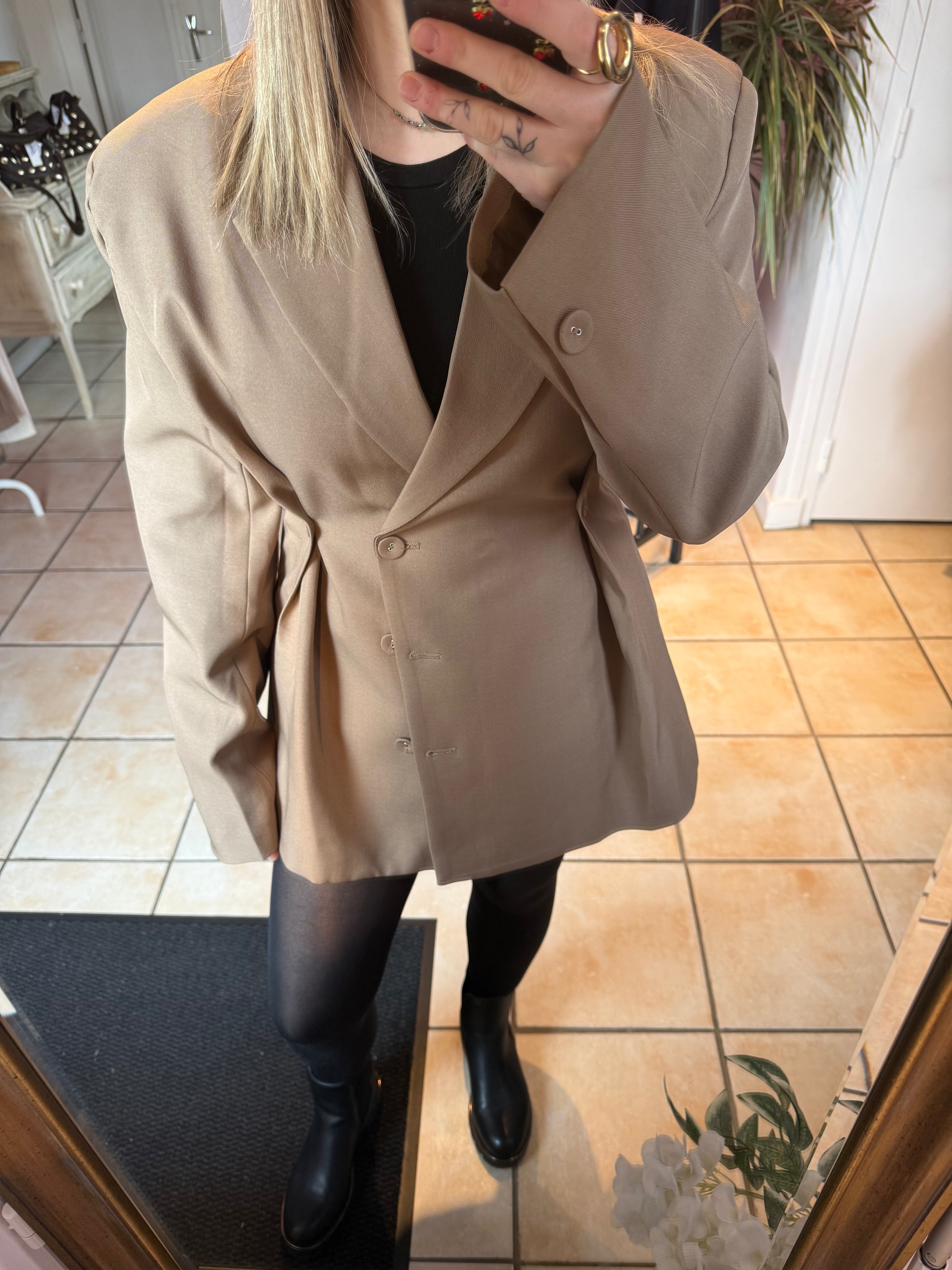 Veste de blazer cintrée