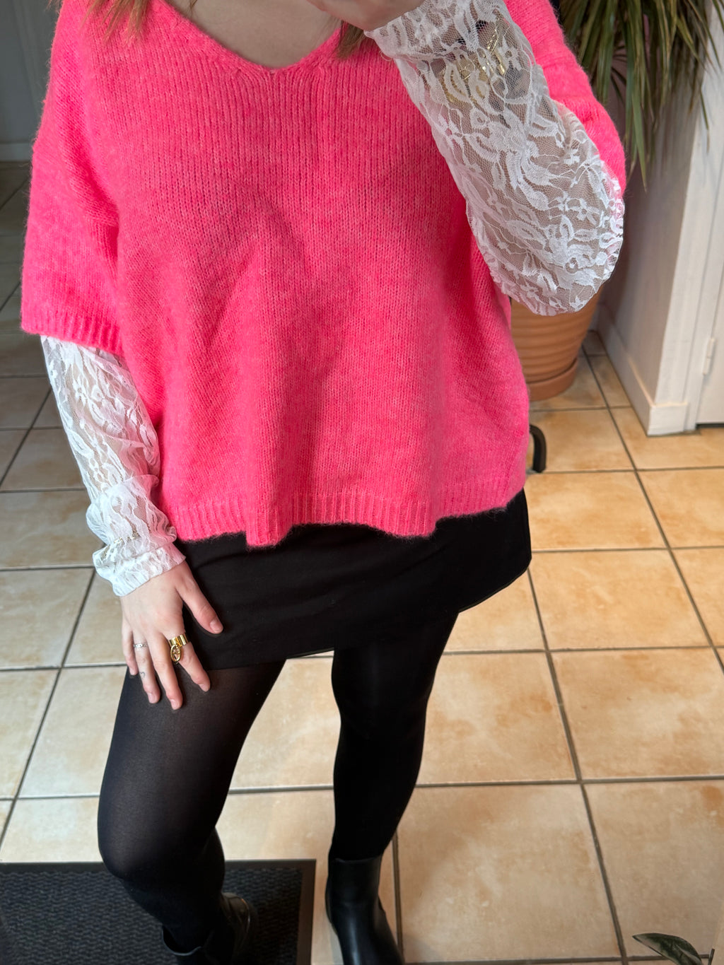 Pull à dentelle ￼