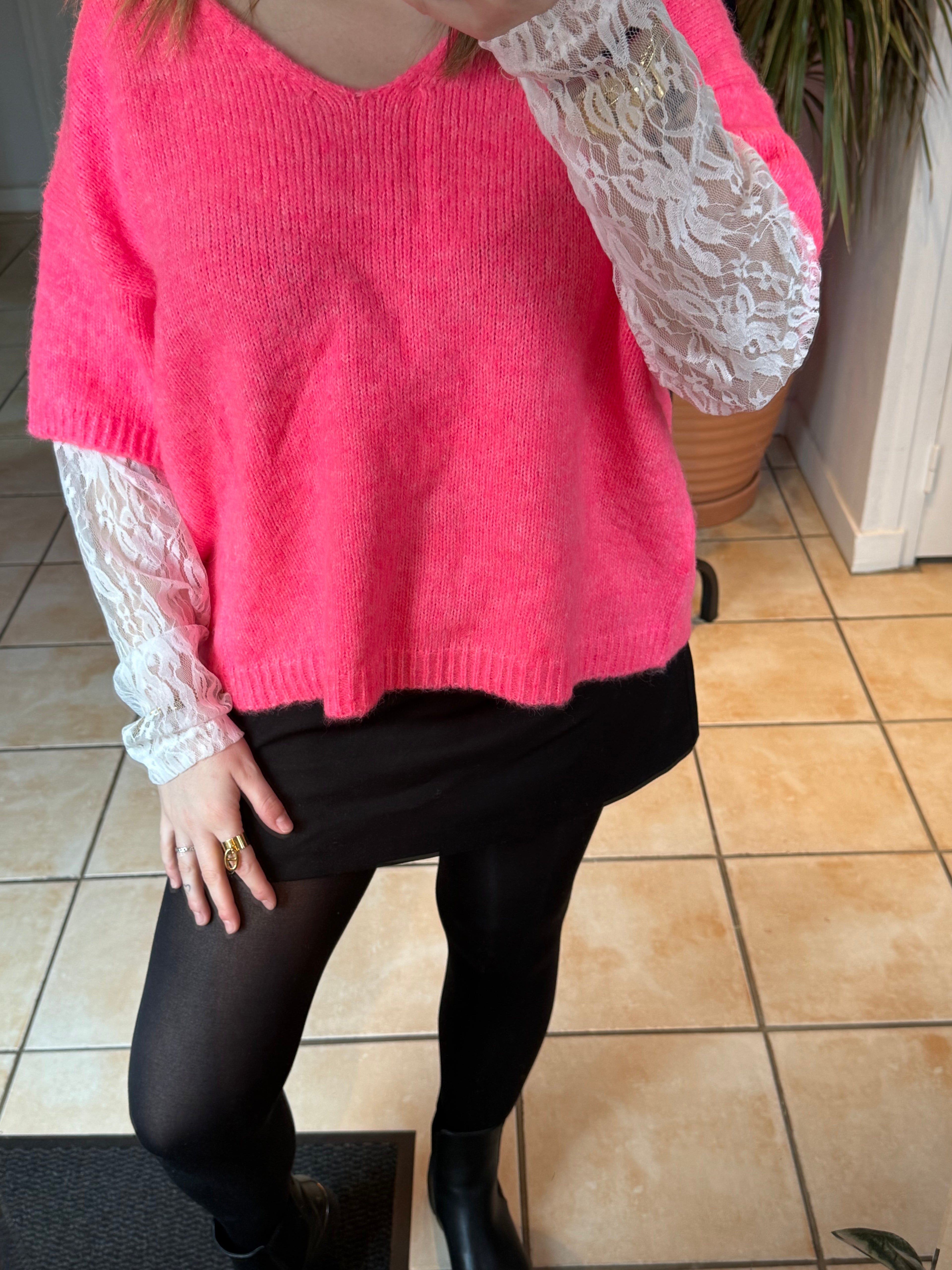 Pull à dentelle ￼