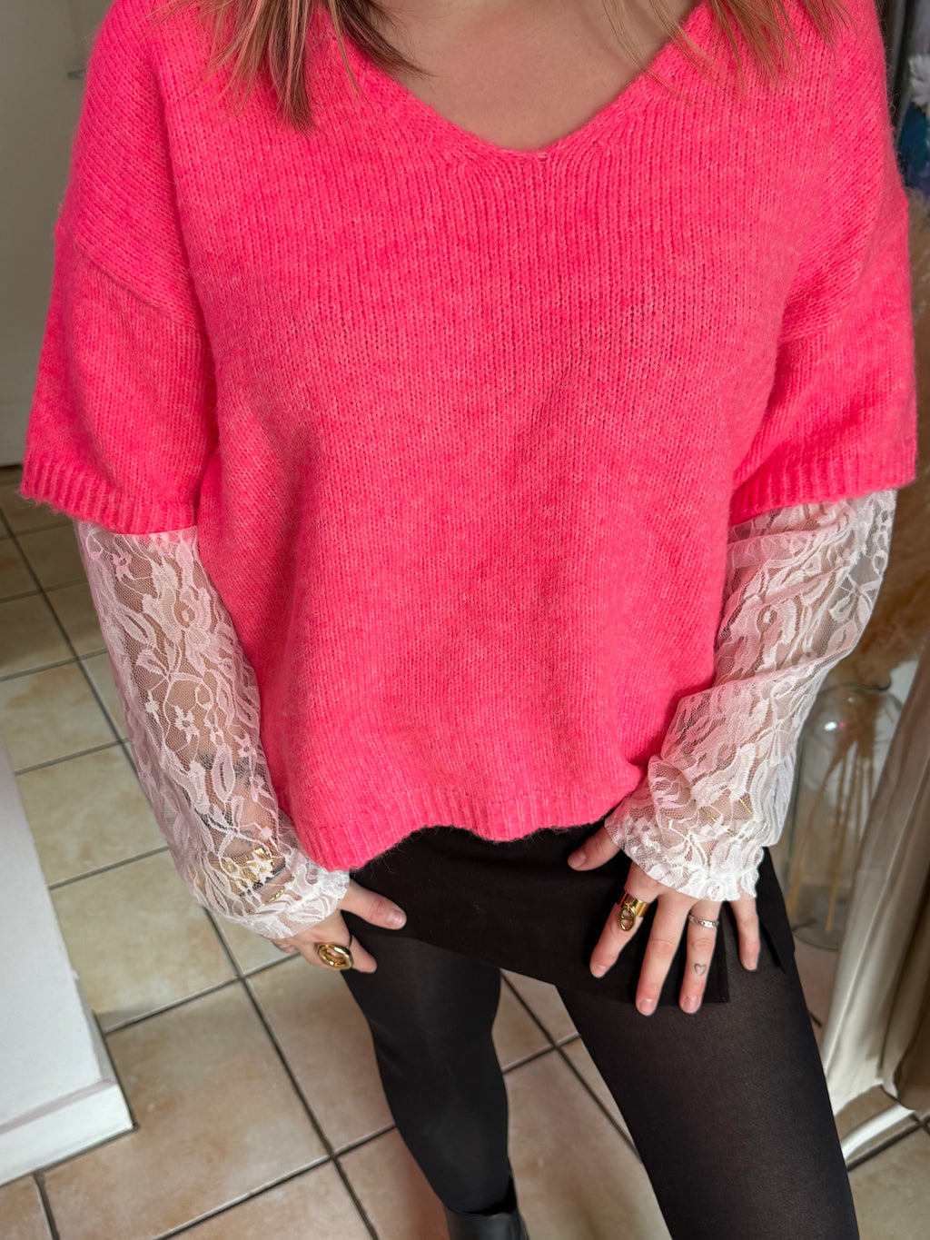 Pull à dentelle ￼