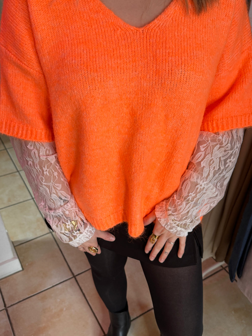 Pull à dentelle ￼