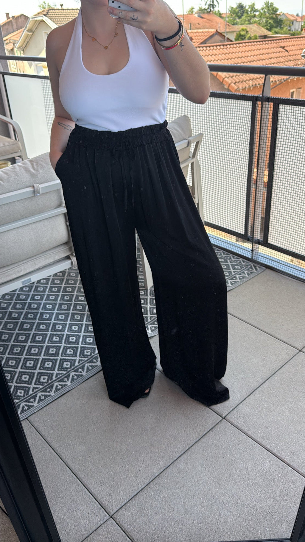 Pantalon en soie