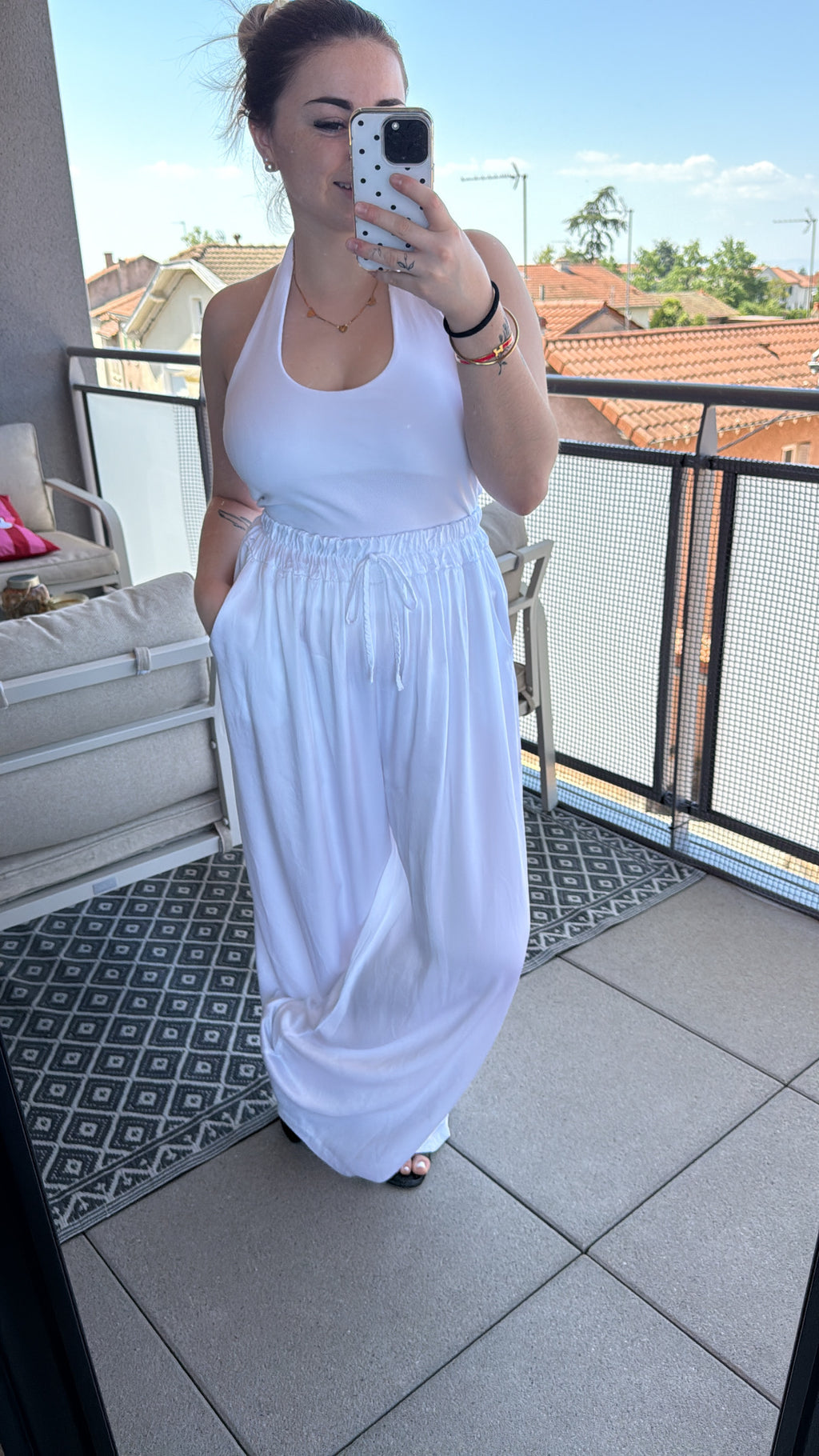 Pantalon en soie